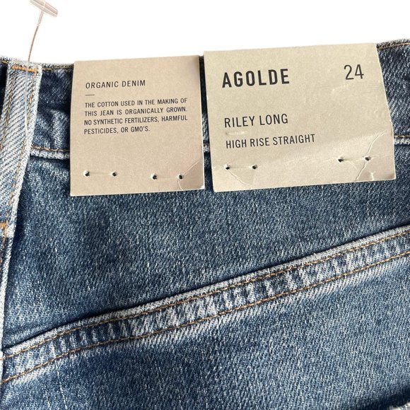 AGOLDE Riley Long High Rise Straight Jean - Picture 5 of 8
